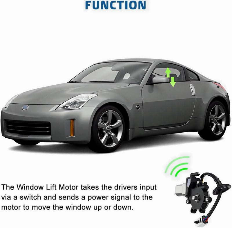 A ABIGAIL Window Lift Motor Front Right Passenger Side Replacement for 2003-2009 Nissan 350Z 2003-2007 Infiniti G35 Coupe Model Replace # 80730-CD00A 80730CD00A 742-512 - Image 3